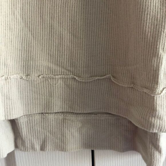 Chaser Oatmeel Colored Waffle Long Sleeve Shirt - Picture 4 of 7